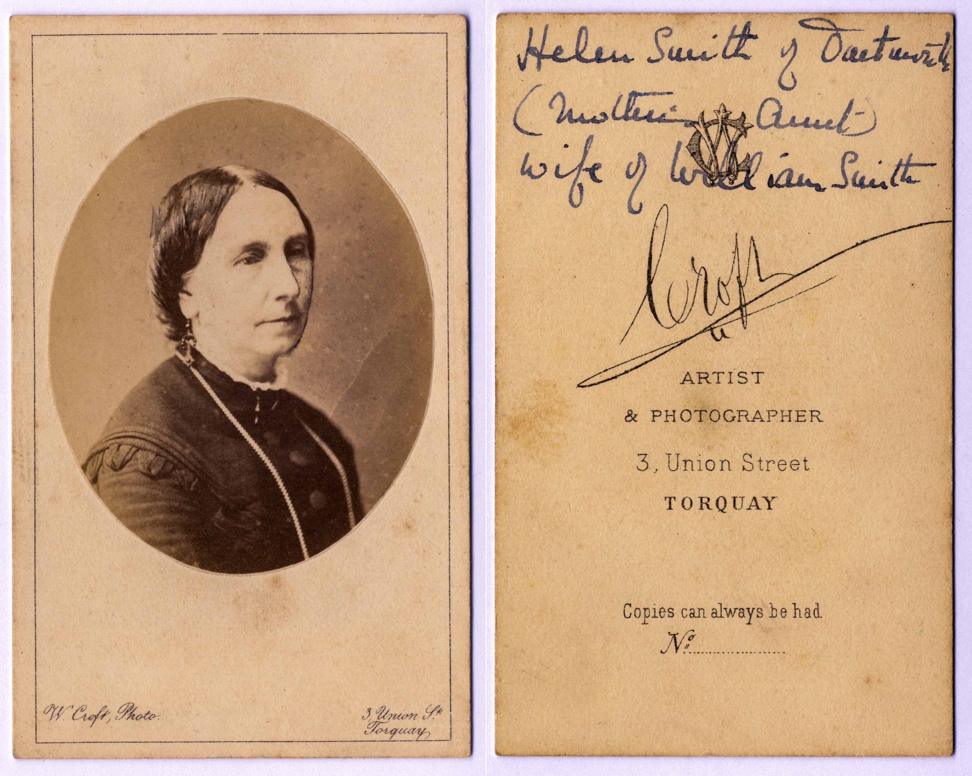  Helen Smith née Harvey of Dartmouth - wife of William Smith 