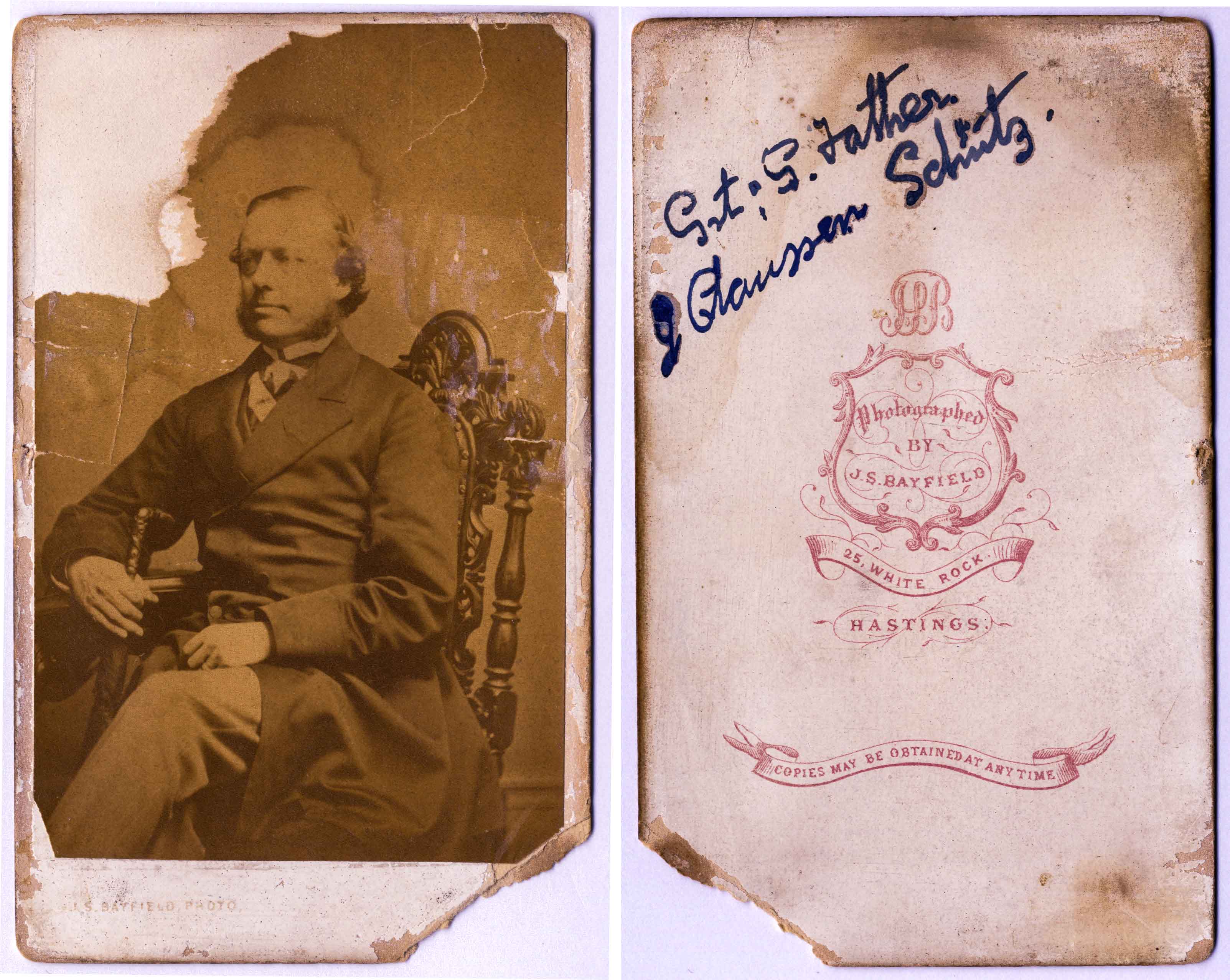  Gustavus Claussen Schütz - father of Florence 