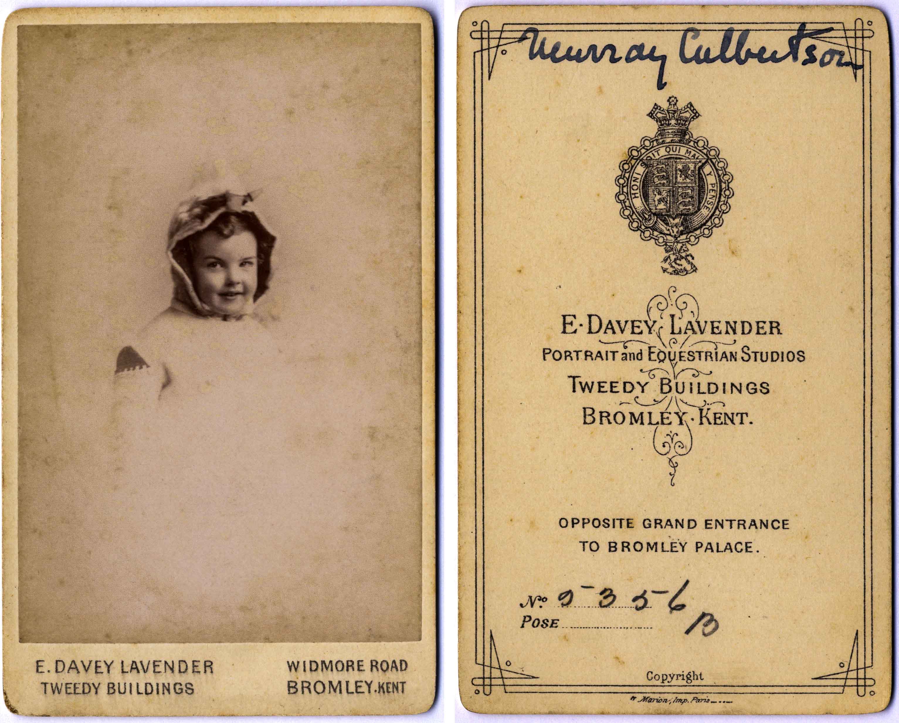  John Murray Schütz Culbertson - 1st son of John & Florence Culbertson 