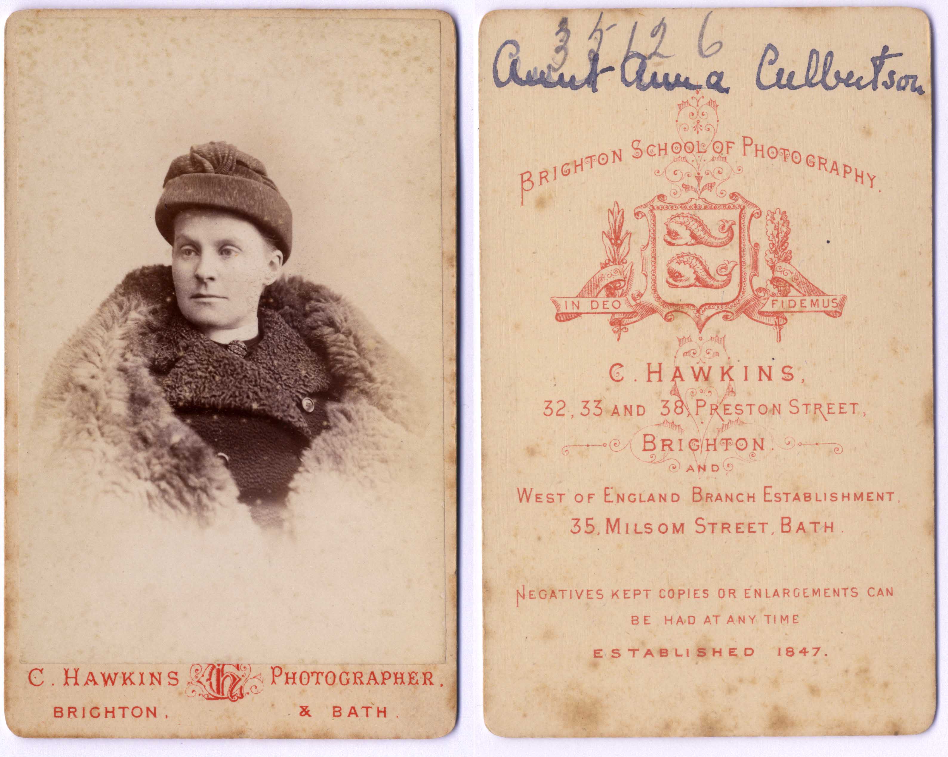  Anna Christian - wife of Robert Spencer Culbertson 