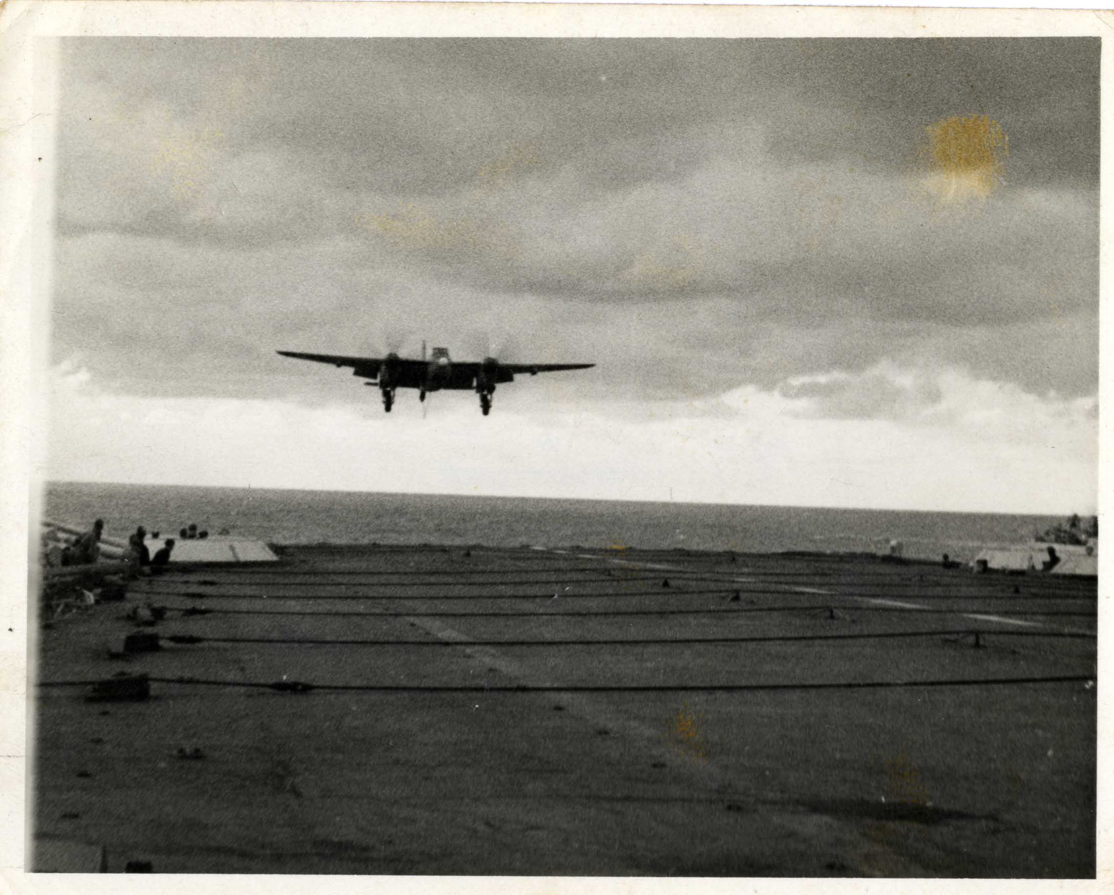  Mosquito coming in to land on aircraft carrier 1 of 5 