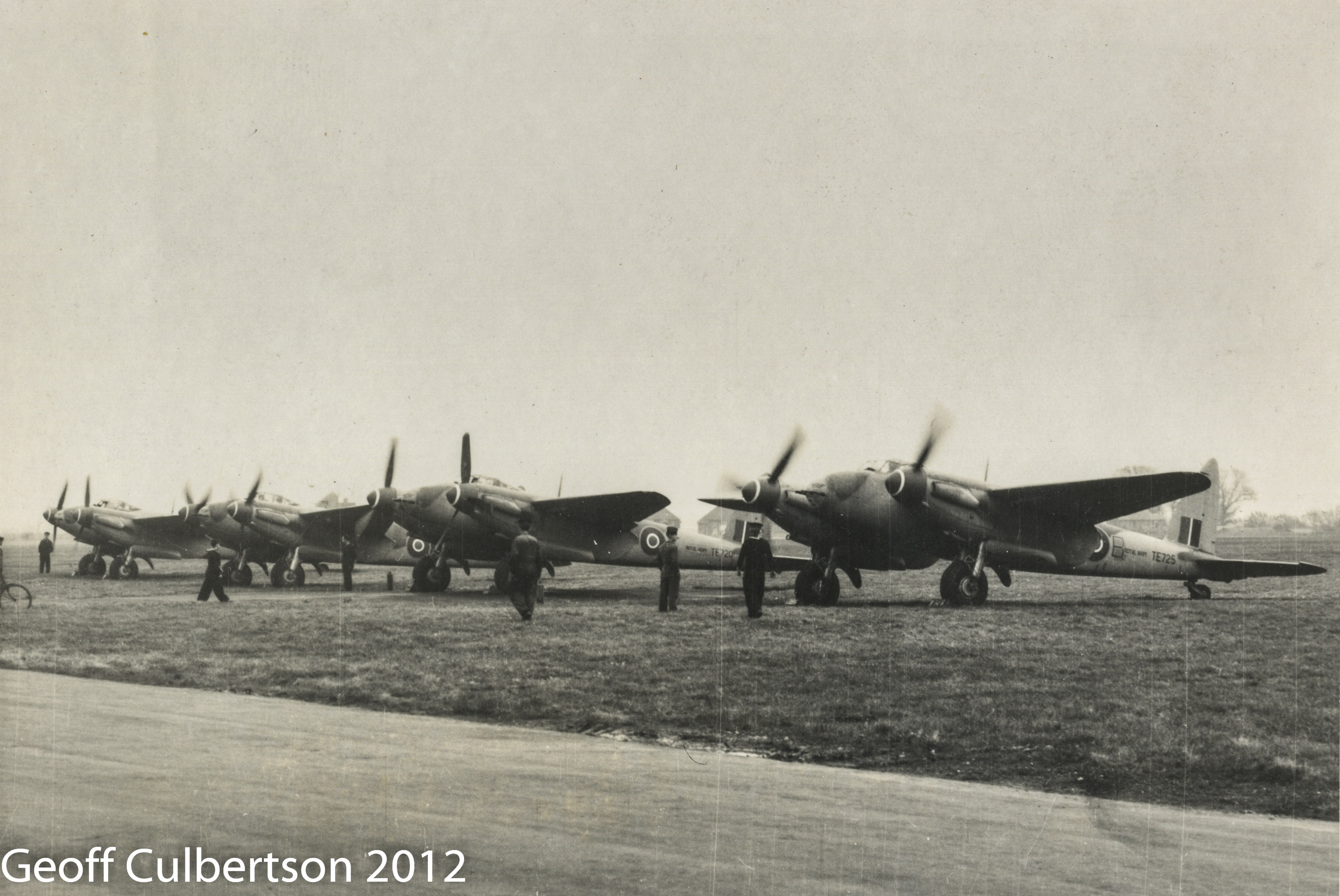  Mosquitos at RNAS Ford c. 1945 