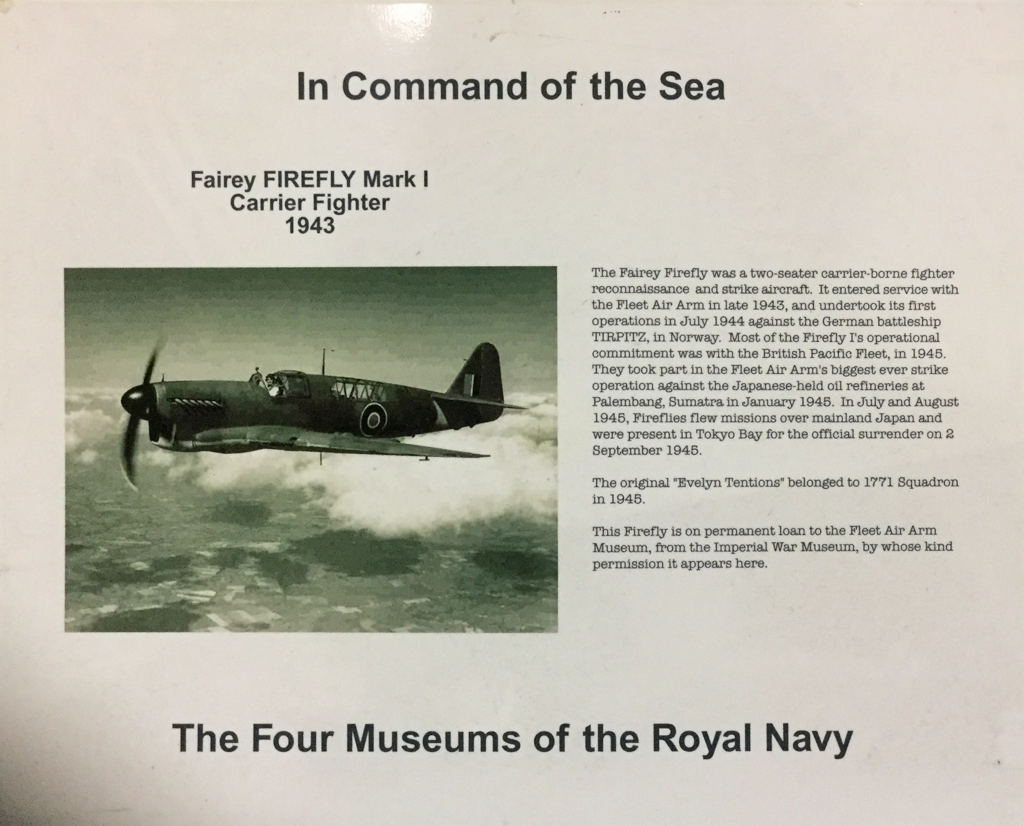  In Command of the Sea - Fairey Firefly Mk 1 in 1943 at Fleet Air Arm Museum, Yeovilton, Somerset 