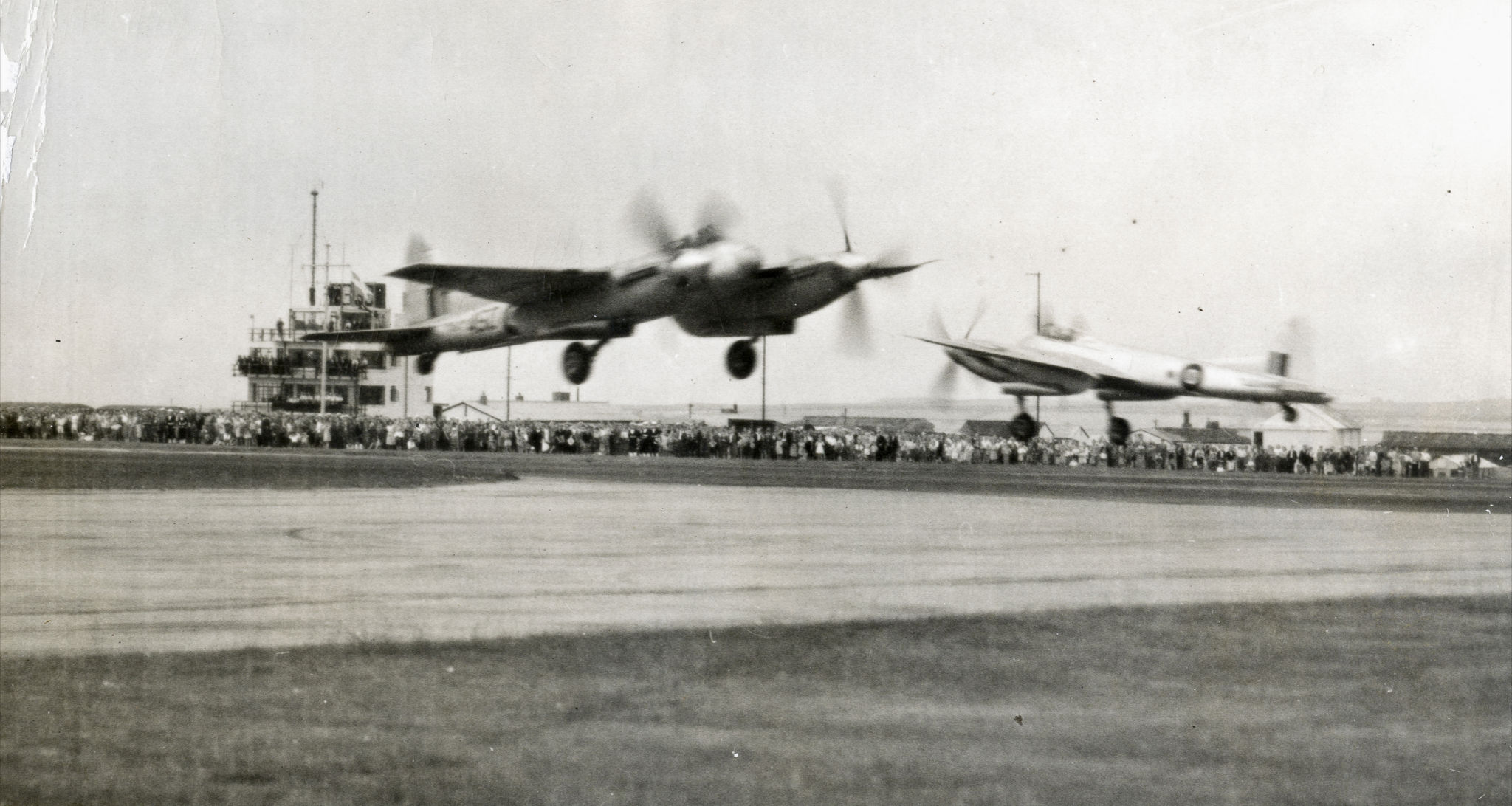  Mosquitos flying display at very low level 