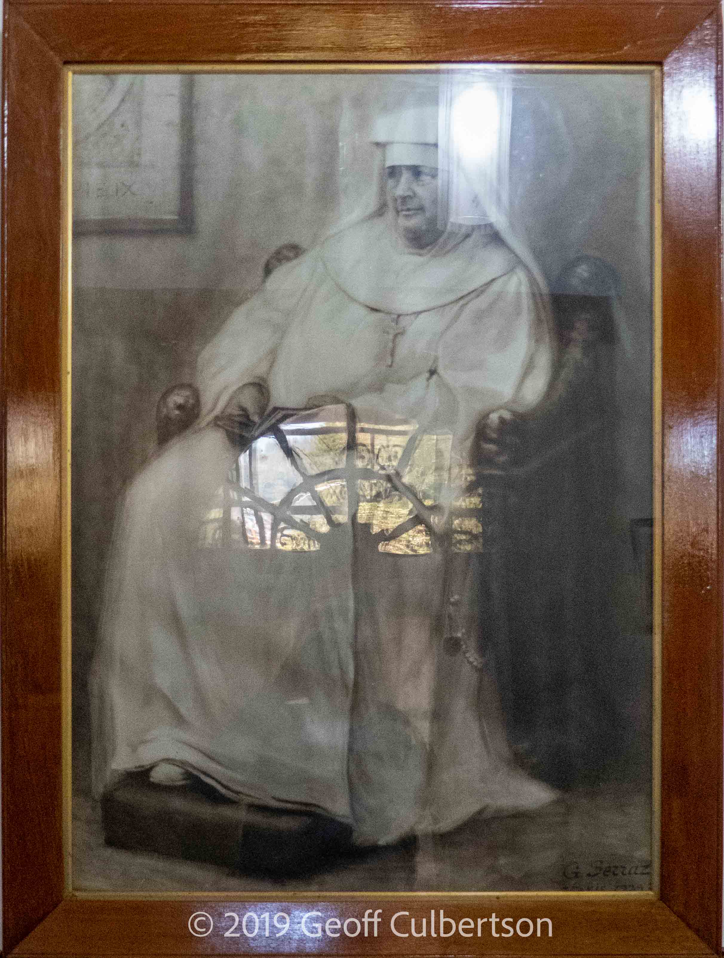 Mary of the Passion, Foundress of the Convent. Photo by G Serrar, maybe taken in Paris in 1929 (bottom right corner)